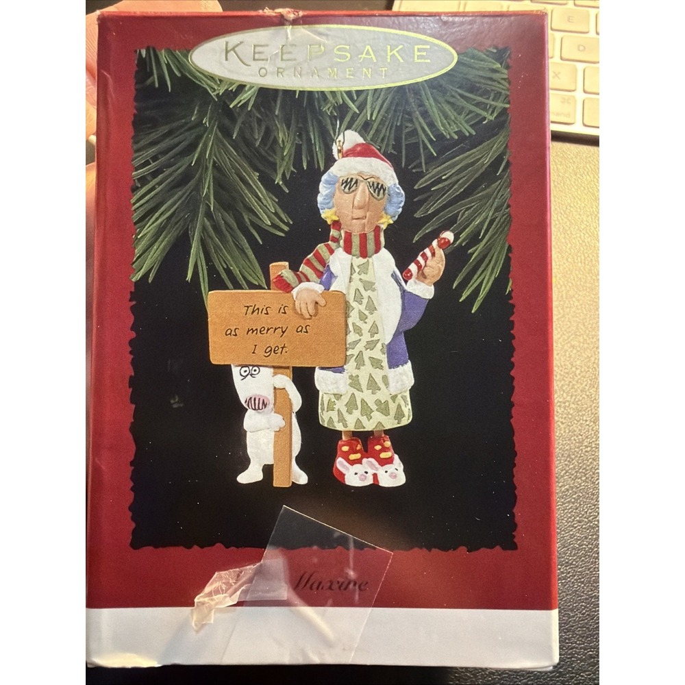 Vintage, 1996, Hallmark, Maxine, 'This is as Merry as I get' Ornament!
